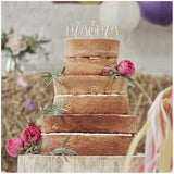 Wooden Mrs & Mrs Cake Topper - 